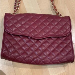 Rebecca Minkoff Red Crossbody Bag w/ Gold Chain